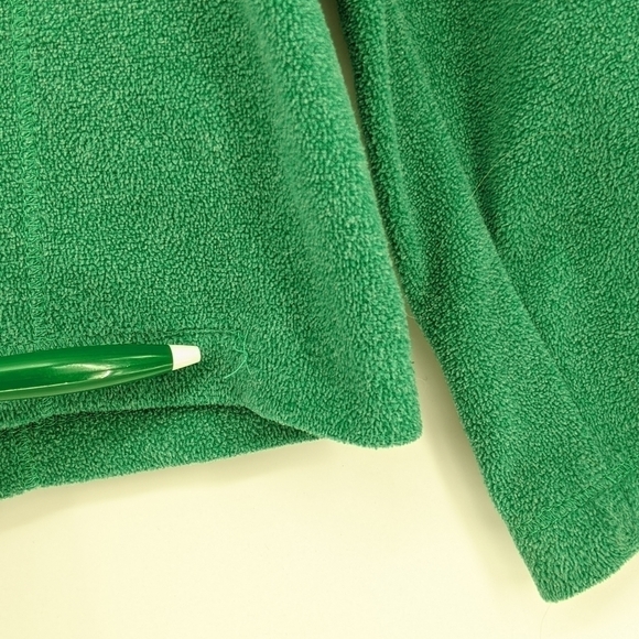 White Sierra 1/2 Zip Fleece Pullover Green M - Picture 3 of 7